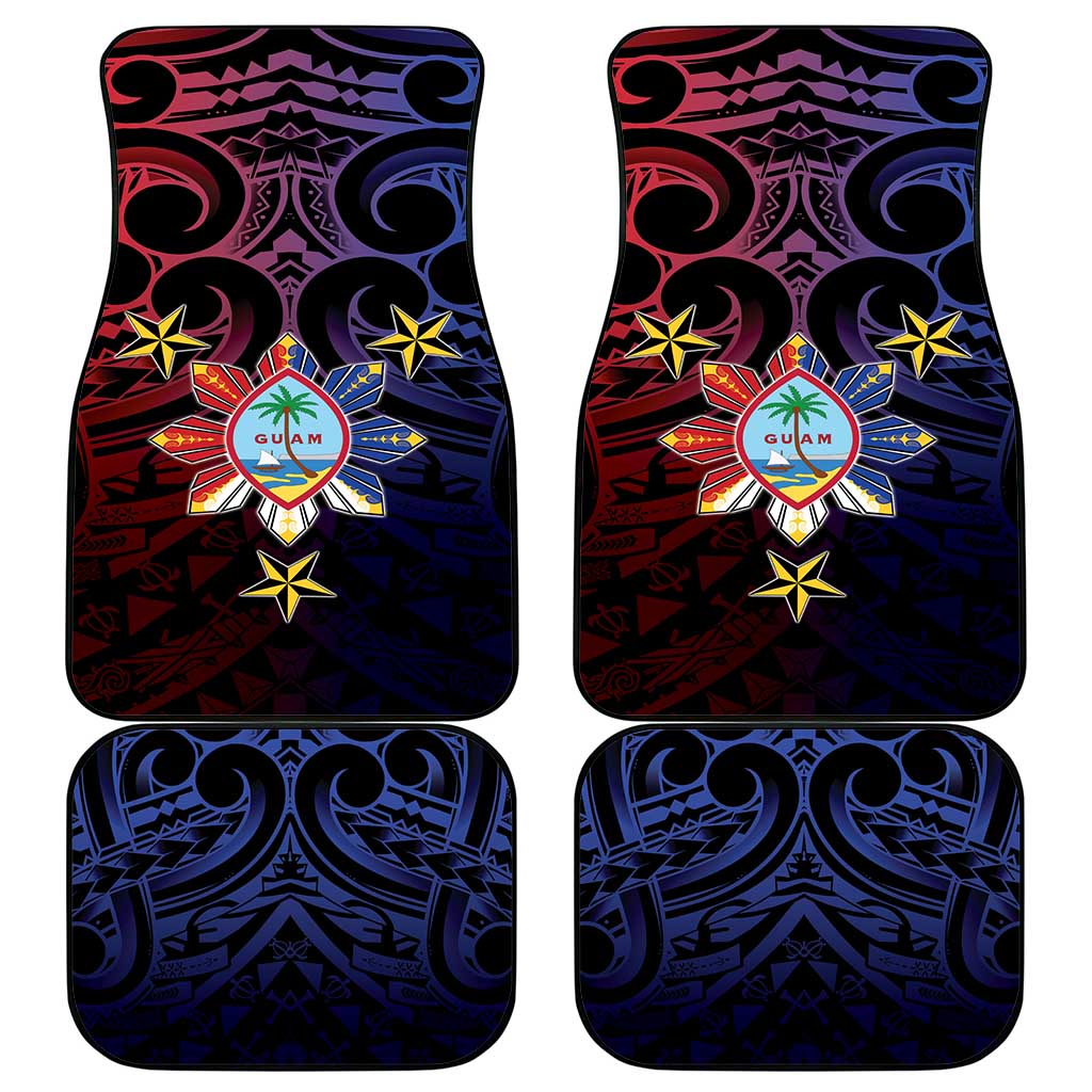 Philippines Guam Car Mats Filipino Sun With Guaman Seal