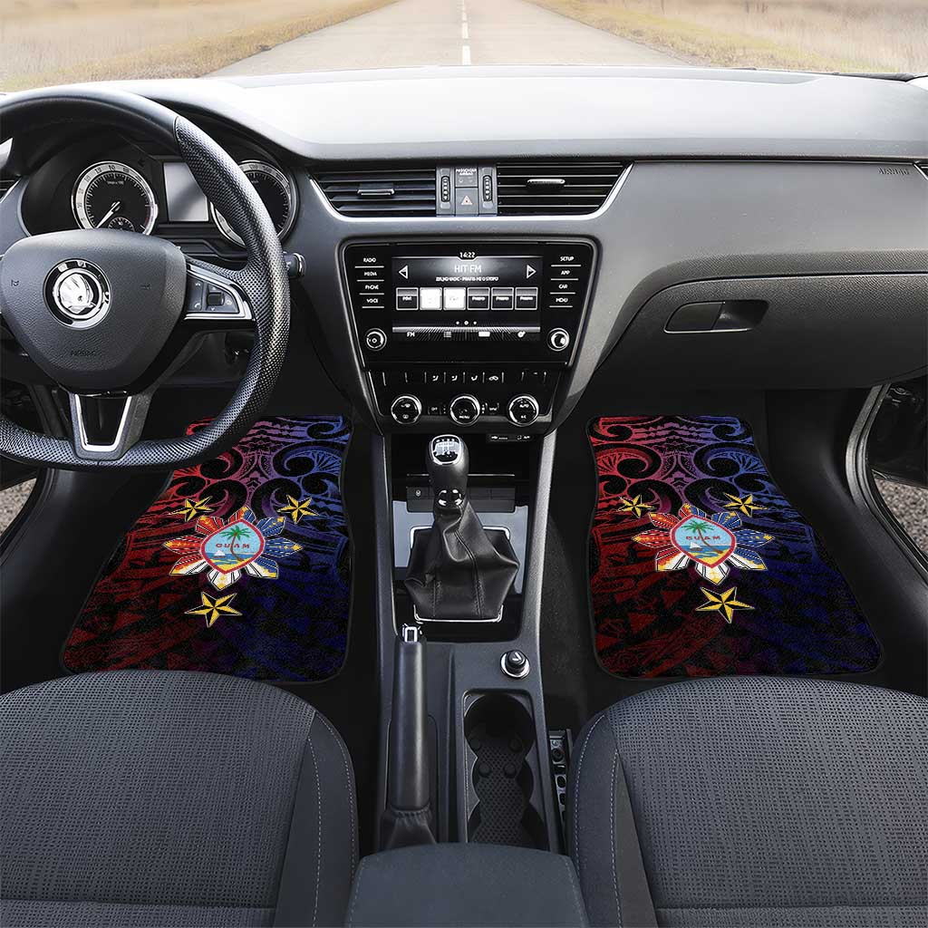 Philippines Guam Car Mats Filipino Sun With Guaman Seal