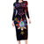 Philippines Guam Family Matching Long Sleeve Bodycon Dress and Hawaiian Shirt Filipino Sun With Guaman Seal