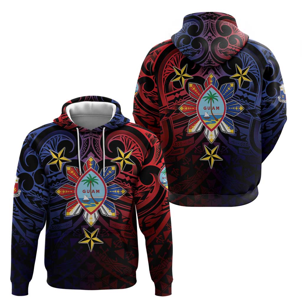 Philippines Guam Hoodie Filipino Sun With Guaman Seal