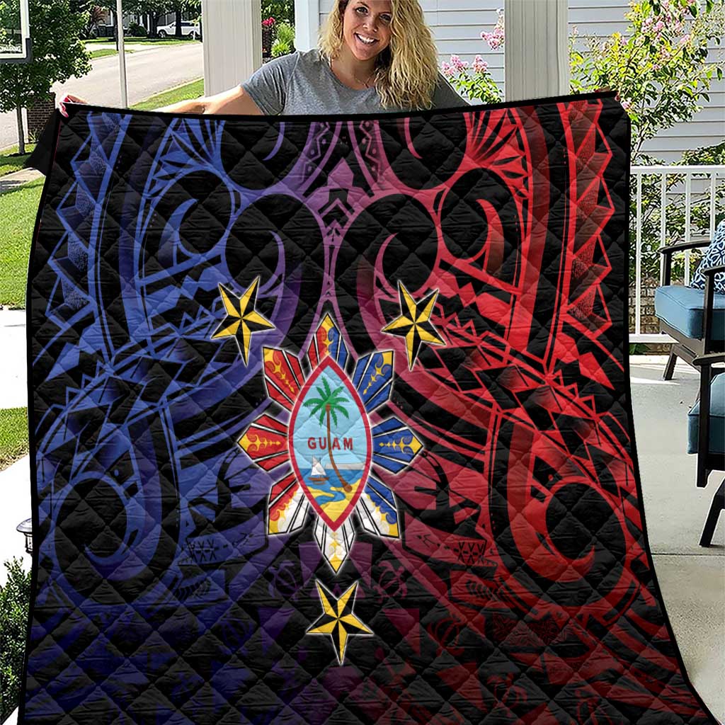 Philippines Guam Quilt Filipino Sun With Guaman Seal