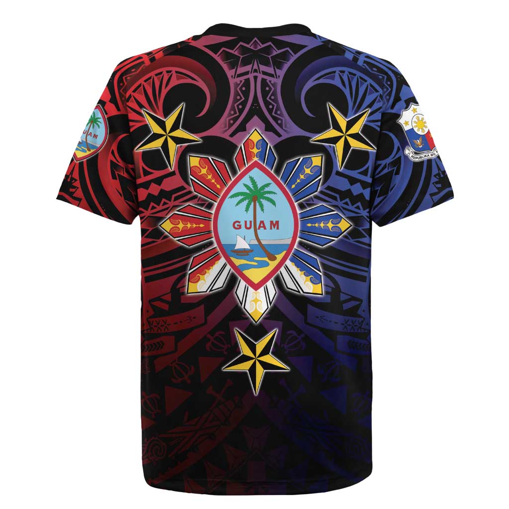 Philippines Guam Rugby Jersey Filipino Sun With Guaman Seal