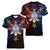 Philippines Guam Women V-Neck T-Shirt Filipino Sun With Guaman Seal