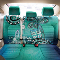 Fiji Born Indian Back Car Seat Cover Palm Paisley With Tapa Pattern