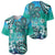 Fiji Born Indian Baseball Jersey Palm Paisley With Tapa Pattern