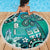 Fiji Born Indian Beach Blanket Palm Paisley With Tapa Pattern