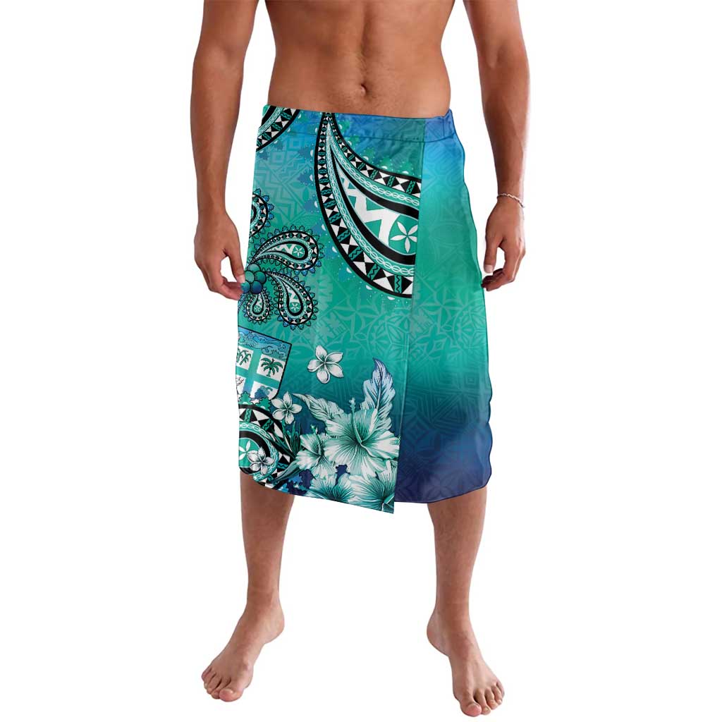 Fiji Born Indian Lavalava Palm Paisley With Tapa Pattern