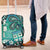 Fiji Born Indian Luggage Cover Palm Paisley With Tapa Pattern