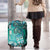 Fiji Born Indian Luggage Cover Palm Paisley With Tapa Pattern