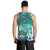 Fiji Born Indian Men Tank Top Palm Paisley With Tapa Pattern