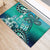Fiji Born Indian Rubber Doormat Palm Paisley With Tapa Pattern