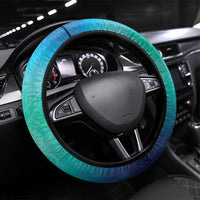 Fiji Born Indian Steering Wheel Cover Palm Paisley With Tapa Pattern