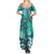 Fiji Born Indian Summer Maxi Dress Palm Paisley With Tapa Pattern