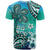 Fiji Born Indian T Shirt Palm Paisley With Tapa Pattern