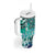 Fiji Born Indian Tumbler With Handle Palm Paisley With Tapa Pattern