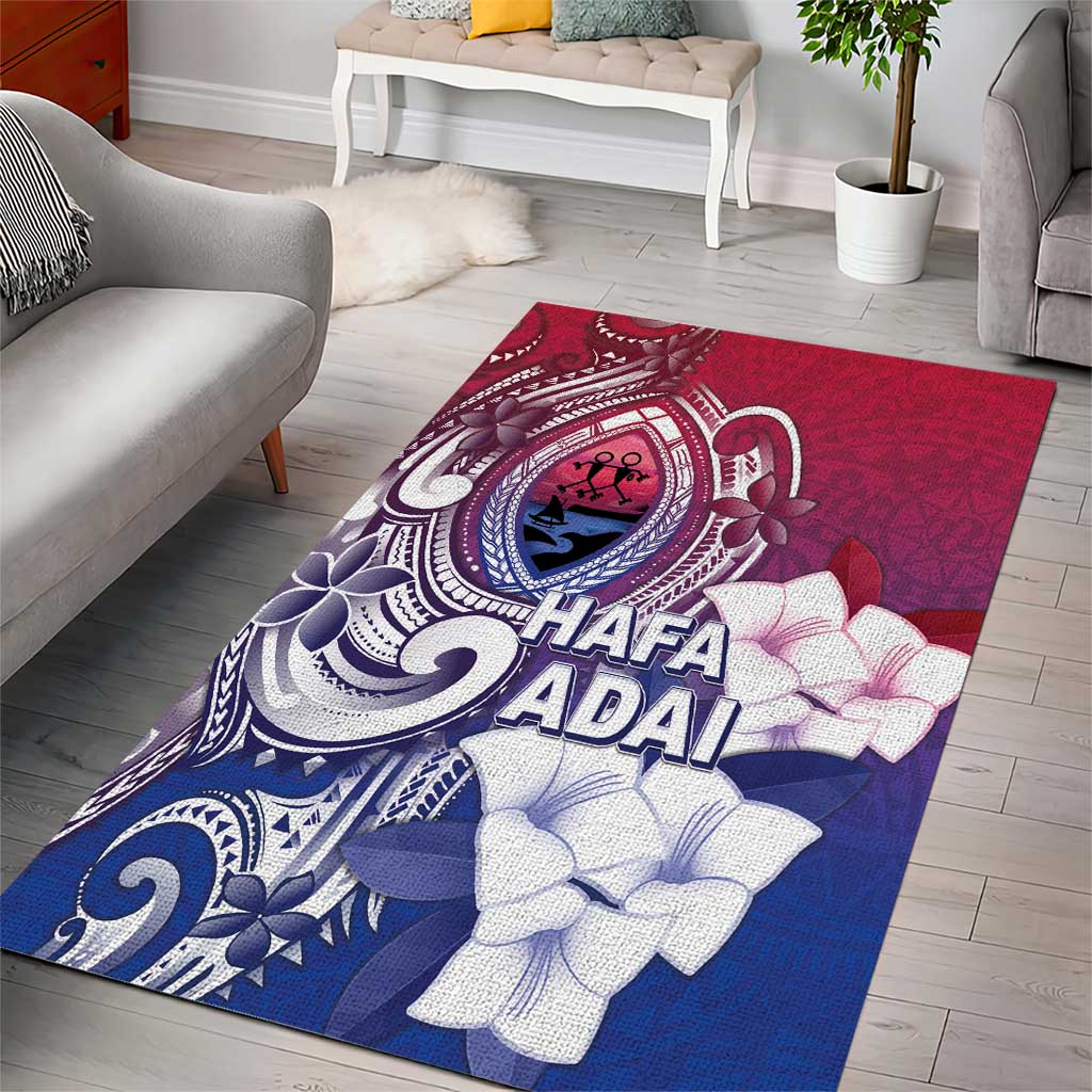 Guam Gadao Area Rug Hafa Adai Micronesian Tribal Pattern
