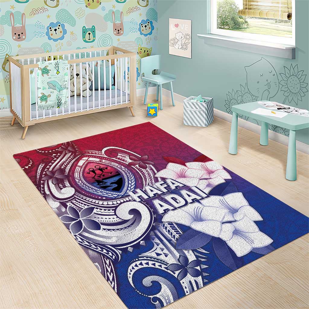 Guam Gadao Area Rug Hafa Adai Micronesian Tribal Pattern