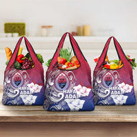 Guam Gadao Grocery Bag Hafa Adai Micronesian Tribal Pattern