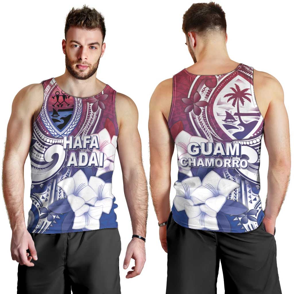 Guam Gadao Men Tank Top Hafa Adai Micronesian Tribal Pattern