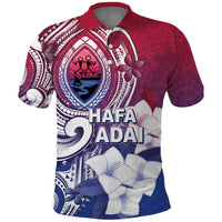 Guam Gadao Polo Shirt Hafa Adai Micronesian Tribal Pattern LT05 Red - Polynesian Pride