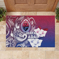 Guam Gadao Rubber Doormat Hafa Adai Micronesian Tribal Pattern