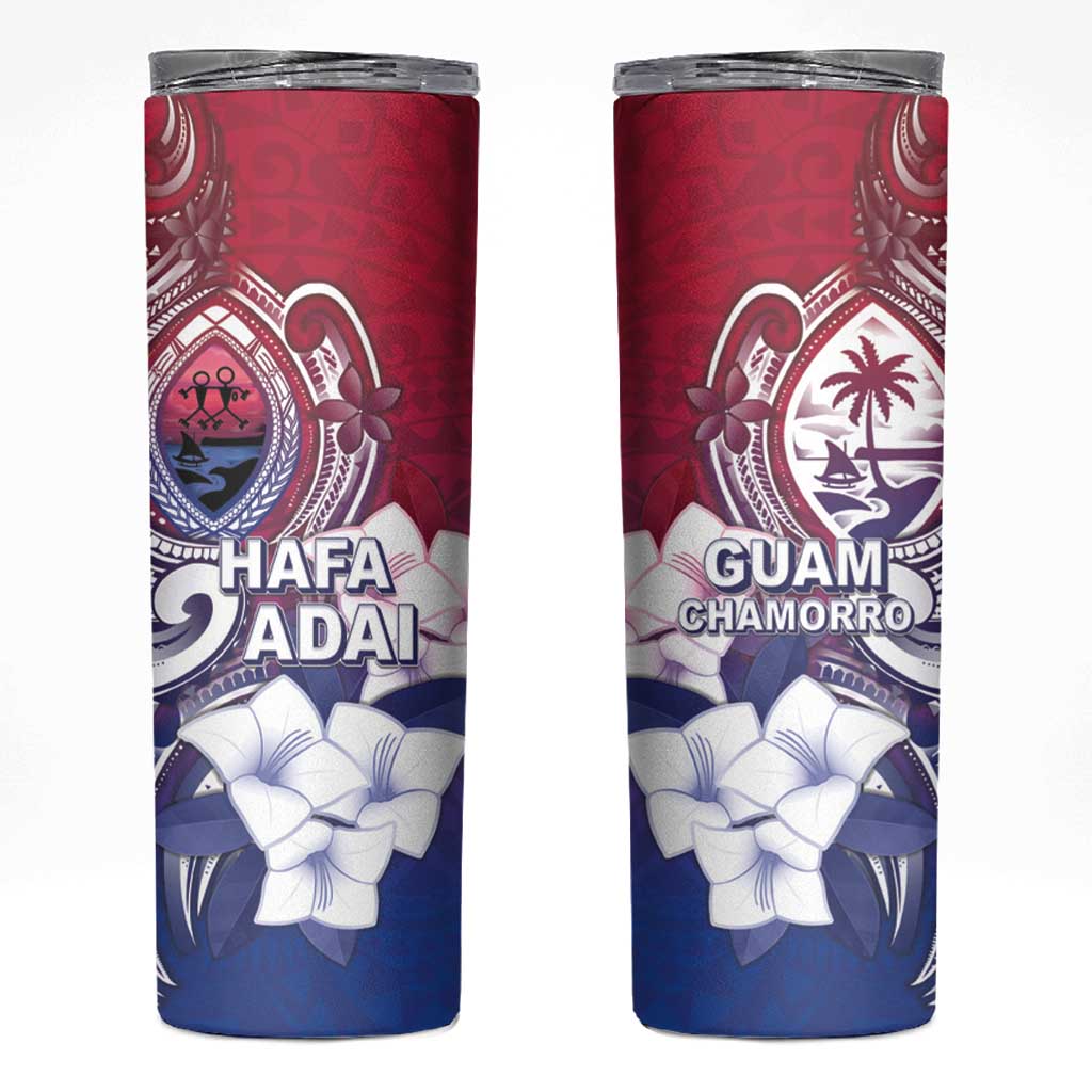 Guam Gadao Skinny Tumbler Hafa Adai Micronesian Tribal Pattern