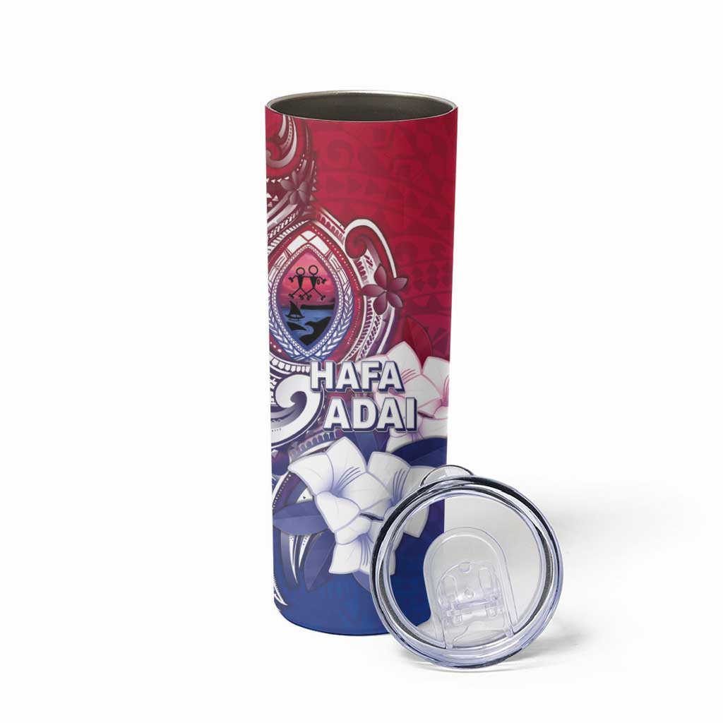 Guam Gadao Skinny Tumbler Hafa Adai Micronesian Tribal Pattern
