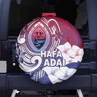Guam Gadao Spare Tire Cover Hafa Adai Micronesian Tribal Pattern