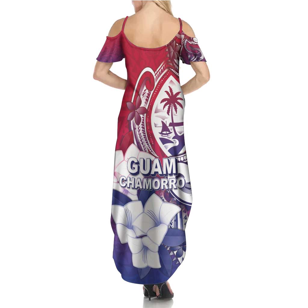 Guam Gadao Summer Maxi Dress Hafa Adai Micronesian Tribal Pattern