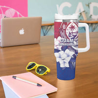 Guam Gadao Tumbler With Handle Hafa Adai Micronesian Tribal Pattern