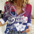 Guam Gadao Women Casual Shirt Hafa Adai Micronesian Tribal Pattern