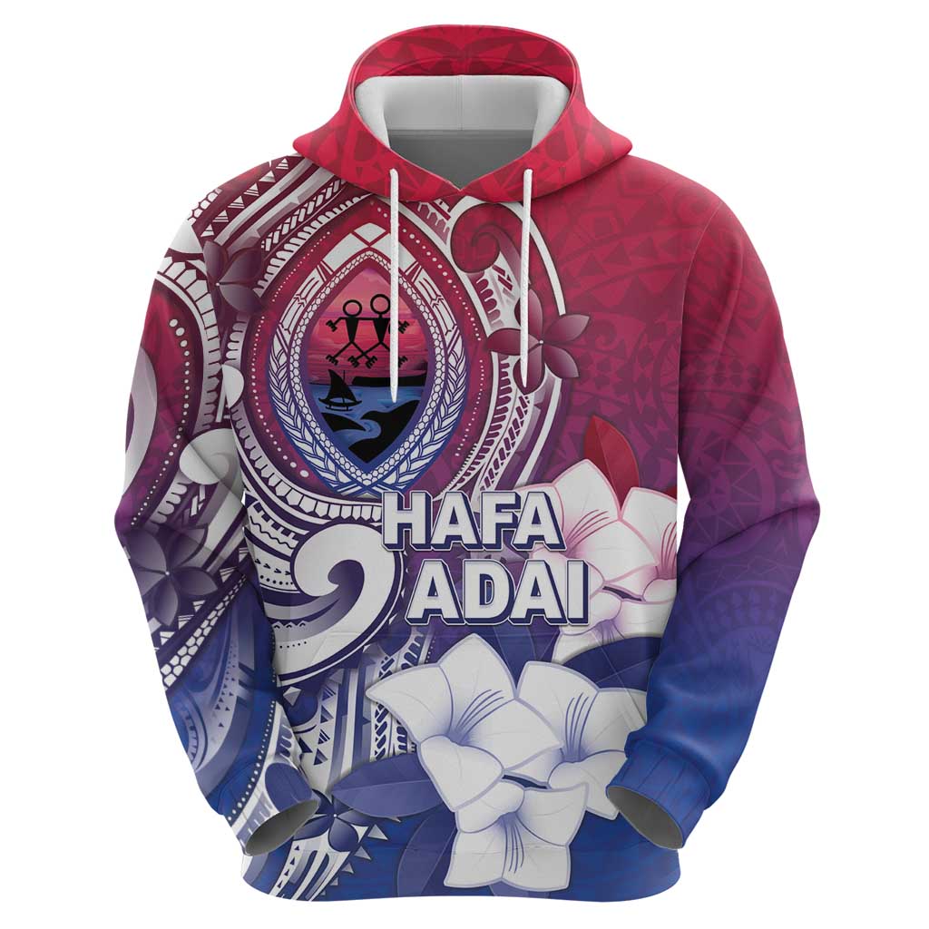 Guam Gadao Zip Hoodie Hafa Adai Micronesian Tribal Pattern LT05 - Polynesian Pride