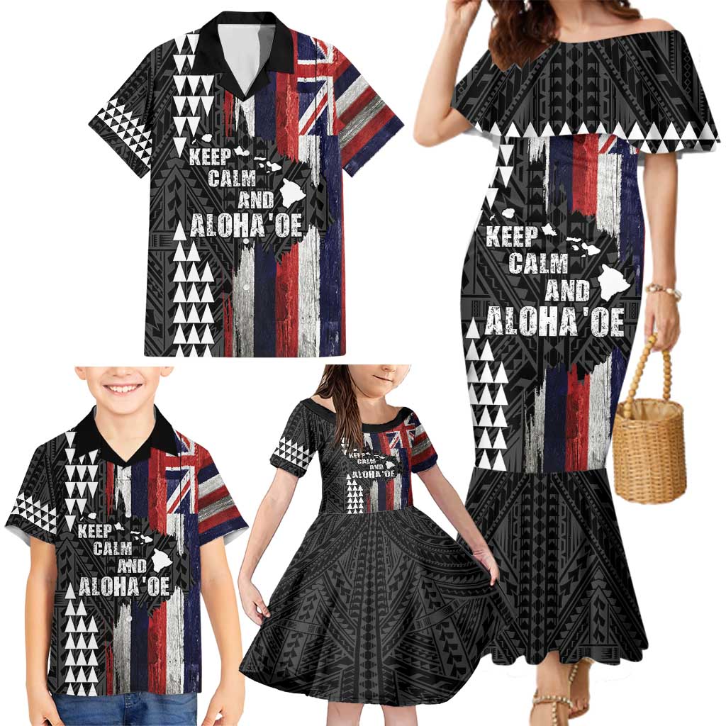 Hawaii 1959 Statehood Day Family Matching Mermaid Dress and Hawaiian Shirt Classic Style LT05 - Polynesian Pride