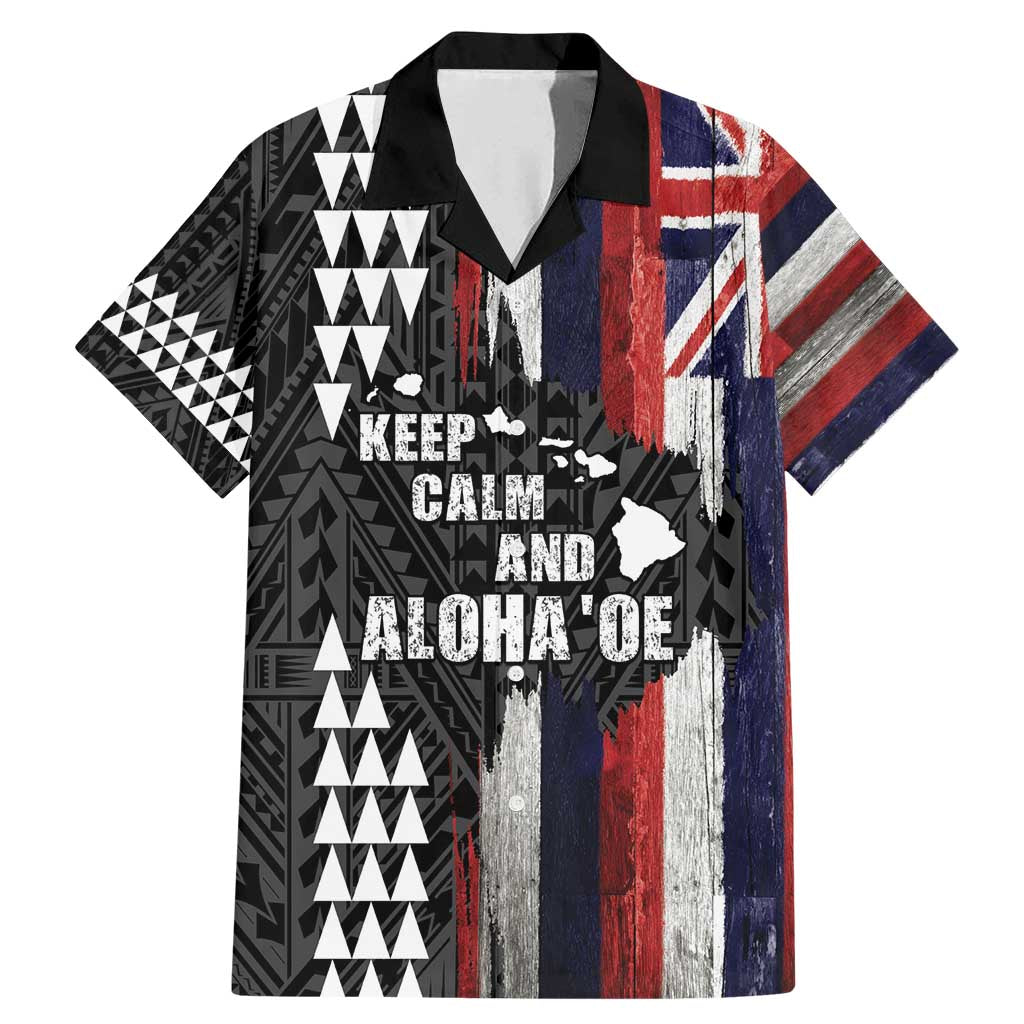 Hawaii 1959 Statehood Day Family Matching Mermaid Dress and Hawaiian Shirt Classic Style LT05 Dad's Shirt - Short Sleeve Black - Polynesian Pride