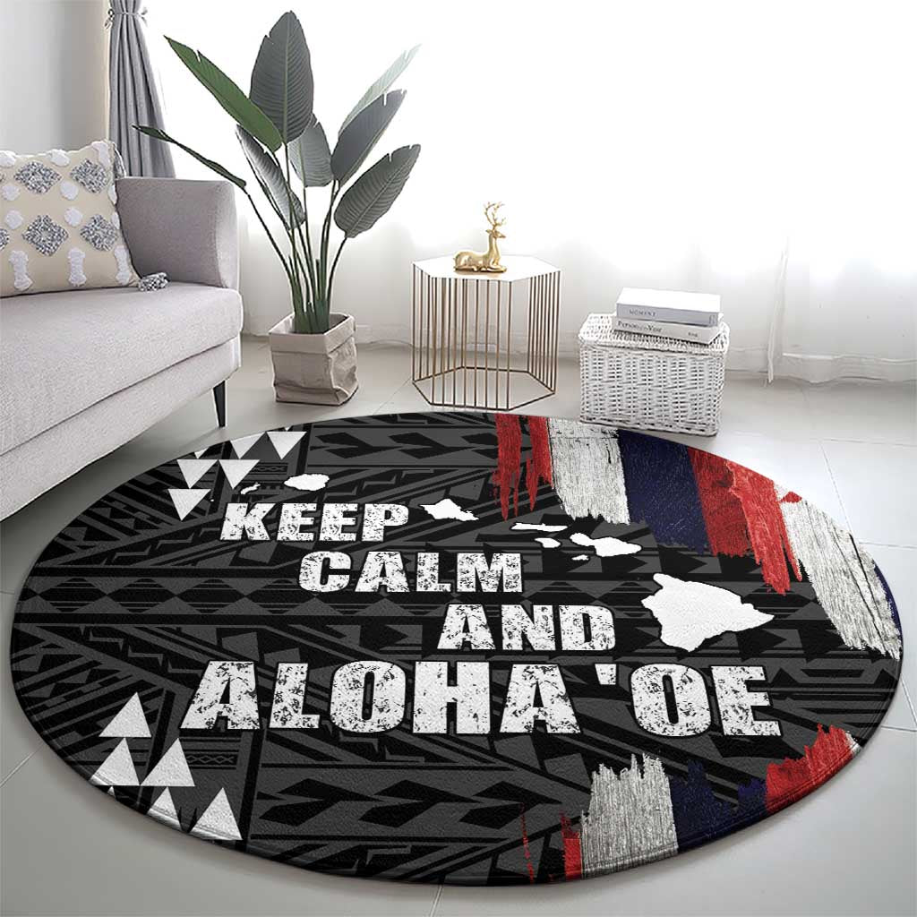 Hawaii 1959 Statehood Day Round Carpet Classic Style
