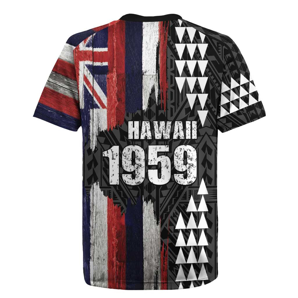 Hawaii 1959 Statehood Day Rugby Jersey Classic Style