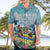 Hawaii Outrigger Canoe Race Hawaiian Shirt Polynesian Style Watercolor Style