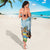 Hawaii Outrigger Canoe Race Sarong Polynesian Style Watercolor Style