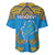 Personalised Tuvalu Independence Day Baseball Jersey Coat Of Arms With Polynesian Dolphin Tattoo