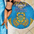 Tuvalu Independence Day Beach Blanket Coat Of Arms With Polynesian Dolphin Tattoo