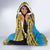 Tuvalu Independence Day Hooded Blanket Coat Of Arms With Polynesian Dolphin Tattoo