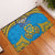 Tuvalu Independence Day Rubber Doormat Coat Of Arms With Polynesian Dolphin Tattoo