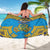 Tuvalu Independence Day Sarong Coat Of Arms With Polynesian Dolphin Tattoo