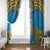 Tuvalu Independence Day Window Curtain Coat Of Arms With Polynesian Dolphin Tattoo