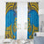 Tuvalu Independence Day Window Curtain Coat Of Arms With Polynesian Dolphin Tattoo