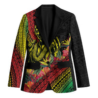 Retro Hawaiian Singer Blazer Polynesian Style Tropical Flowers