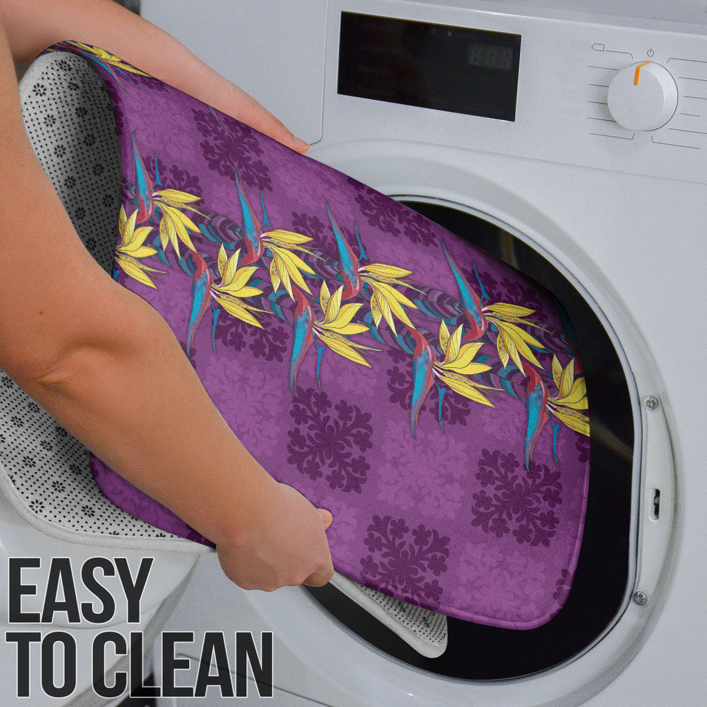 Hawaii Waikiki King Bathroom Set Purple Quilt With Pua Manu LT05 - Polynesian Pride