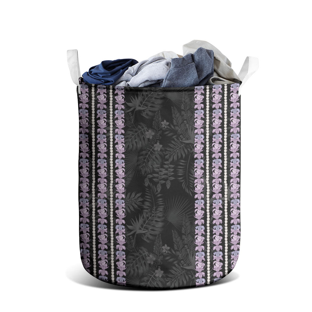 Hawaii Queen Liliuokalani Laundry Basket Hawaiian Lei Pua Kalaunu LT05 - Polynesian Pride