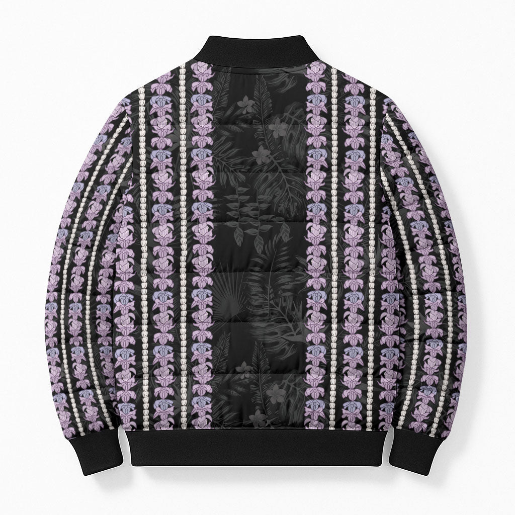 Hawaii Queen Liliuokalani Bomber Puffer Jacket Hawaiian Lei Pua Kalaunu LT05 - Polynesian Pride