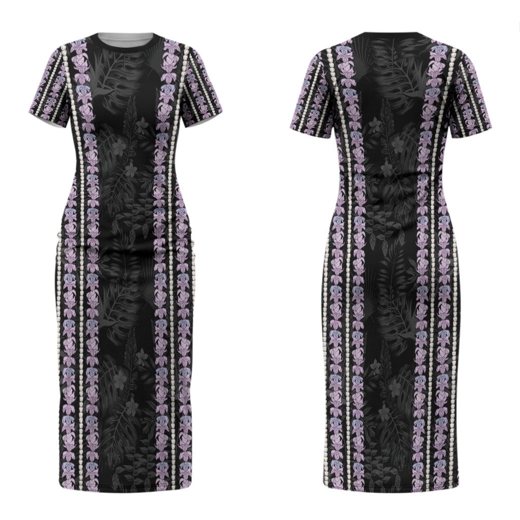 Hawaii Queen Liliuokalani Couples Matching Short Sleeve Bodycon Dress and Hawaiian Shirt Hawaiian Lei Pua Kalaunu LT05 - Polynesian Pride